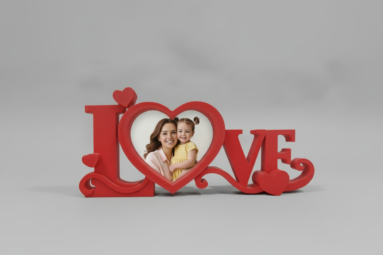 Romantic Heart Picture Frame