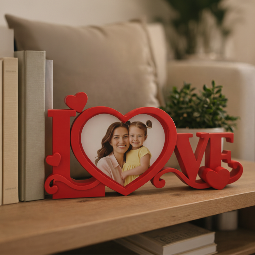 Romantic Heart Picture Frame