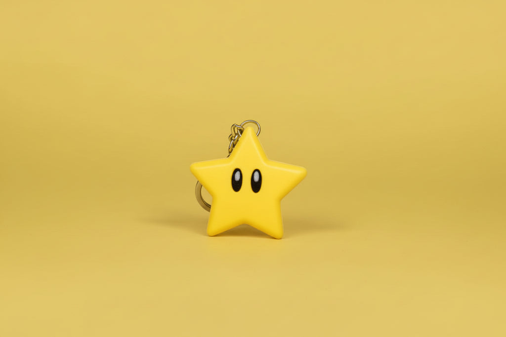 Mario Star Keychain
