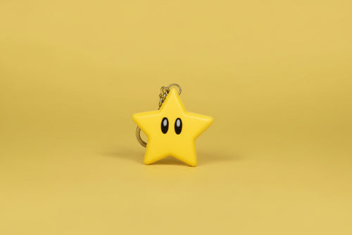 Mario Star Keychain